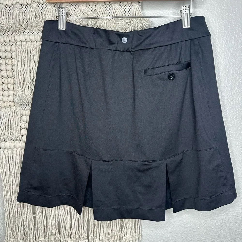 EP Pro Black Mesh Pleat Pull On Skort